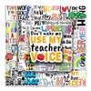 50PCS Stickers for Teacher,Teacher Stickers,Teens Boys and Girls Sticker Pack