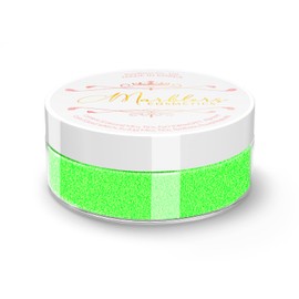MARBLERS Cosmetic Grade Fine Neon Glitter [Fluorescent Green] 0.18oz (5g) | Fine | Non-Toxic | Vegan | Cruelty-Free | Eyeshadow, Nail Polish, Nail Art | Festival, Rave & Party Makeup | Body & Face