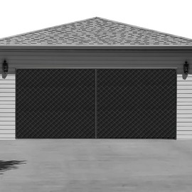 Garage Door Screen for Winter，Garage Door Insulation Kit，Magnetic Thermal Insulated Door Curtain for Garage Door, Garage Insulated Door Curtain ， Weatherproof, Windproof, Soundproof(16 * 7Ft)