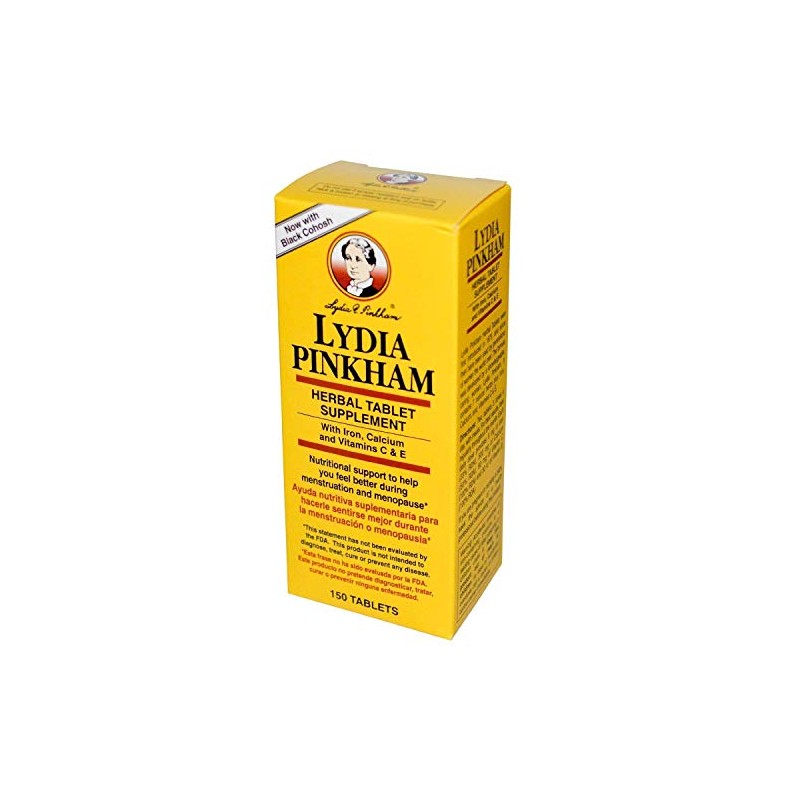 Lydia Pinkham Herbal Tablet Supplement 150 Tablets (Pack of 3)
