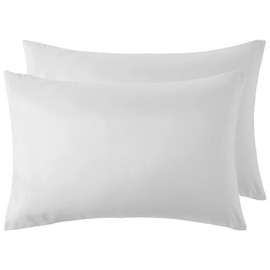 Sunshine Comforts Housewife Pair Of Pillowcases, 400 Thread Count Egyptian Cotton Super Soft Hotel Quality Pair Of Pillowcase - White