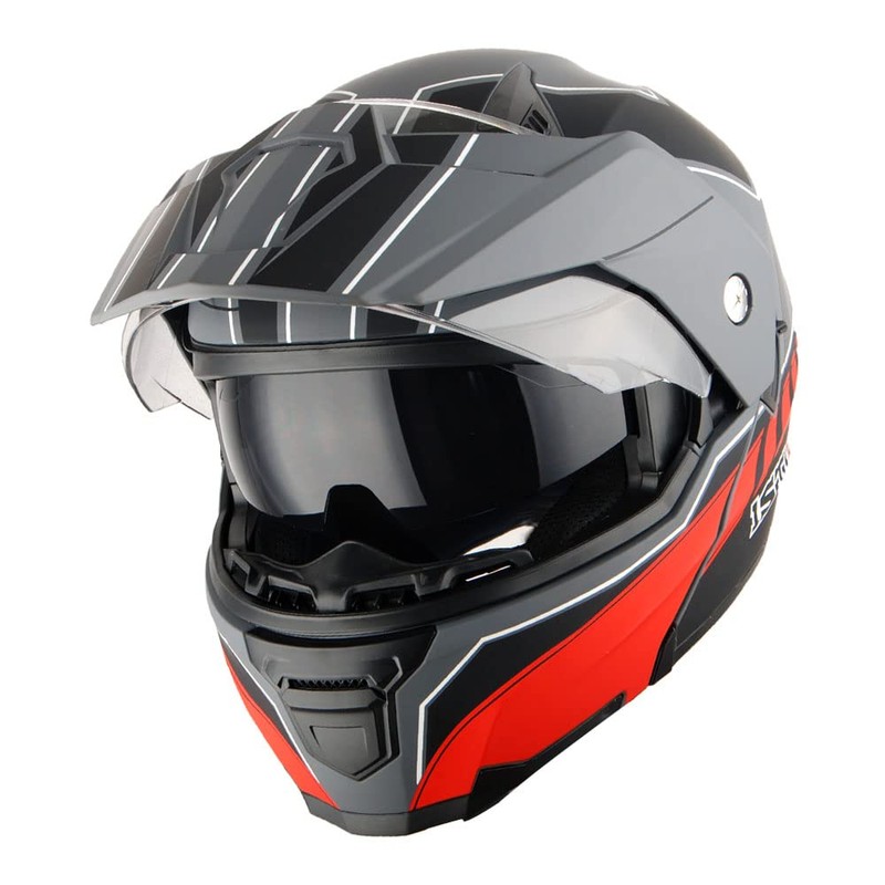 1Storm New Motorcycle Modular Flip up Full Face Helmet Dual