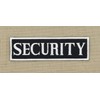 Security Lettering White Iron-On or Sew On Patch for Clothes