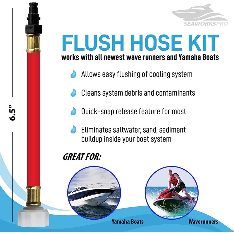 Seaworks Flush Hose Adapter Kit for Yamaha Waverunner Jet Ski