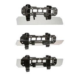 Carbon Fiber Mini Rigid Molle Panel Organizer Adjustable Anti-Glare Polarized UV Visor Extender for Vehicle EDC Pouch Tool Holster Bag Gadget Holder Universal Tactical Gear Rack Car SUV Truck