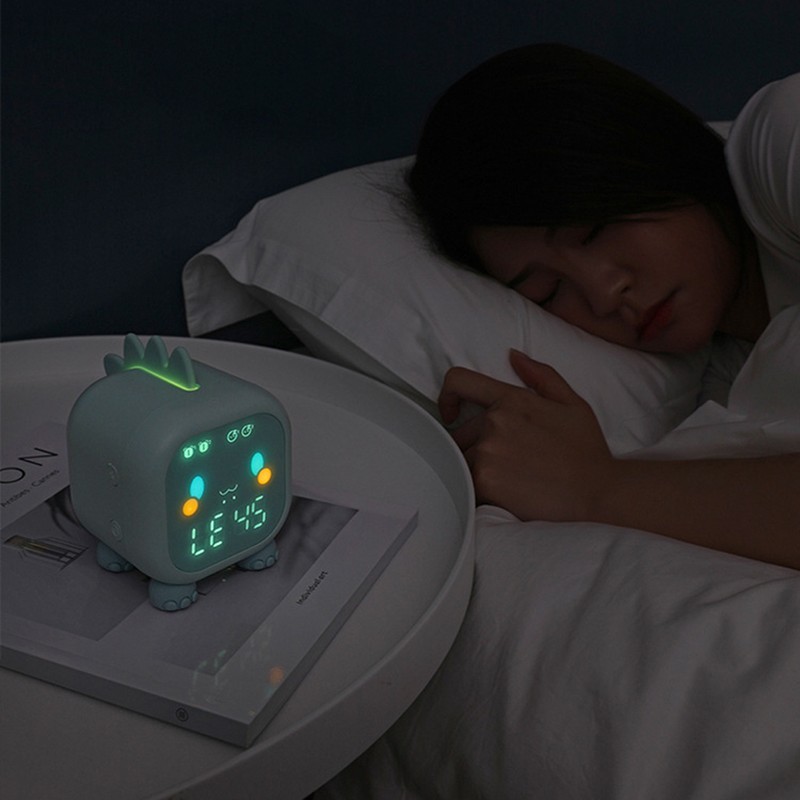 Kids Alarm Clock Cute Dinosaur Digital Alarm Clock for Kids
