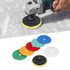 6Pcs Dry Diamond Polishing Pads 1Pc Backer Polish Kit for