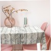 LABRIMP Dining Table Cover Vintage Style Wood Grain Tablecloths Home