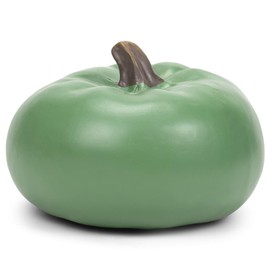 Elanze Designs Sage Green 6 inch Resin Harvest Decorative Pumpkin