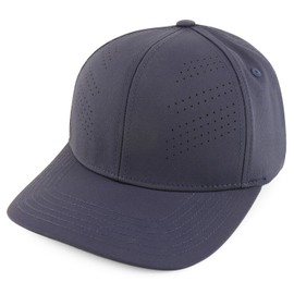 Trendy Apparel Shop - Gorra de bola ajustable de 6 paneles de aire estructurado de gran tamaño XXL, marino, XX-Large