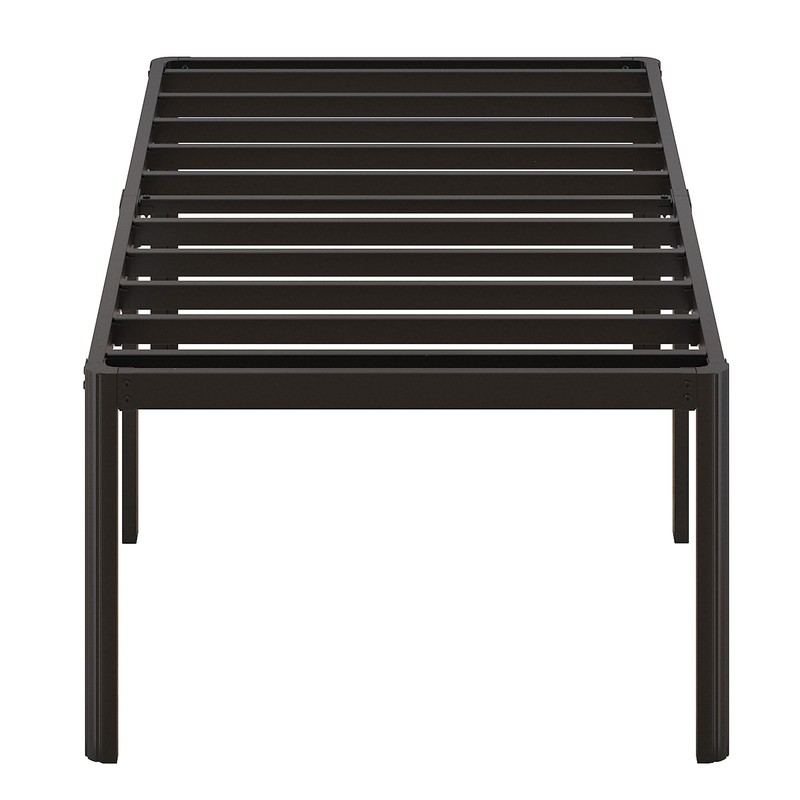 Likelalaso 24 Inch High Twin Bed Frames with Rounded Corner,