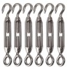 YAMASO 6Pcs M4 Hook & Eye Turnbuckle Wire Rope Tensioner