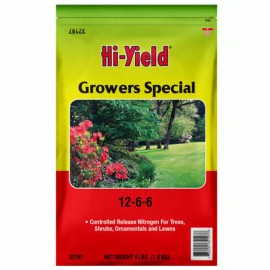 Hi - Yield Growers Special 12-6-6 Time-release Nitrogen For Trees Lawns Shrubs +( 4 lbs )