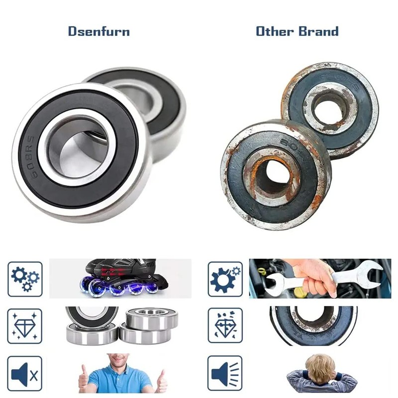 Pack of 4 6902-2RS Deep Groove Ball Bearings 15 mm
