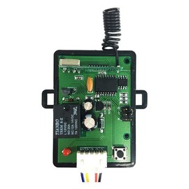 Visionis VIS-8004 12V 1CH RF Wireless Receiver Relay 315Mhz Remote Open Access Control for Doors Gates Garages Transmitter Compatible
