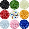 LIMAOLLY 8000pcs 3mm Flatback Half Pearls Round Crafts Beads for