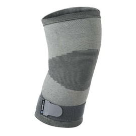 Rehband QD Knee Support, Knitted Knee Support, Knee Stabilisation, Colour: Grey, Size: S