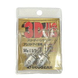 マルキュー(MARUKYU) エコギア(Ecogear) 3Dジグヘッド 14g 1/2OZ 5339