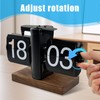 Digital Folding Clock, Retro Automatic Mechanical Flip Clock with Secure