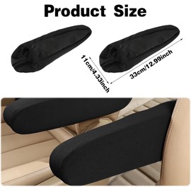 2 Pcs Car Arm Rest Cover Pad Armrest Pads For Car Car Armrest Cover Elastic Fabric Car Front Seat Arm Rest Cushion Universal Size Seat Arm Rest Cover Car Interior Accessories For Car Suv Truck And Van