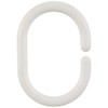 Wenko 19191100 Shower curtain rings, small , oval, Plastic, set