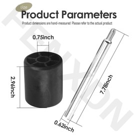 M158262 Deck Roller w/Rod for Joh-n Deere Z425 Z435 Z445 Z465 Zero Turn Mower, Fits 48", 54", 62" Deck