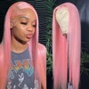 Savanna Hair Wig Glueless Pink Lace Frontal Wigs for Women
