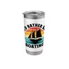 I'd Rather Be Boating Paddle Boat Stainless Steel Insulated Tumbler