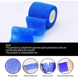 RUBY.Q 12-48PCS Self Adhesive Bandage Wraps Sports Vet
