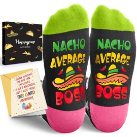 HAPPYPOP Boss Gifts Ideas Socks - Boss Gifts For Men Women, Cool Boss Gifts Male Female Worlds Best Boss Women Retirement Socks