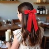2PCS Red Bows for Hair, Hair Bow Red Bow Long