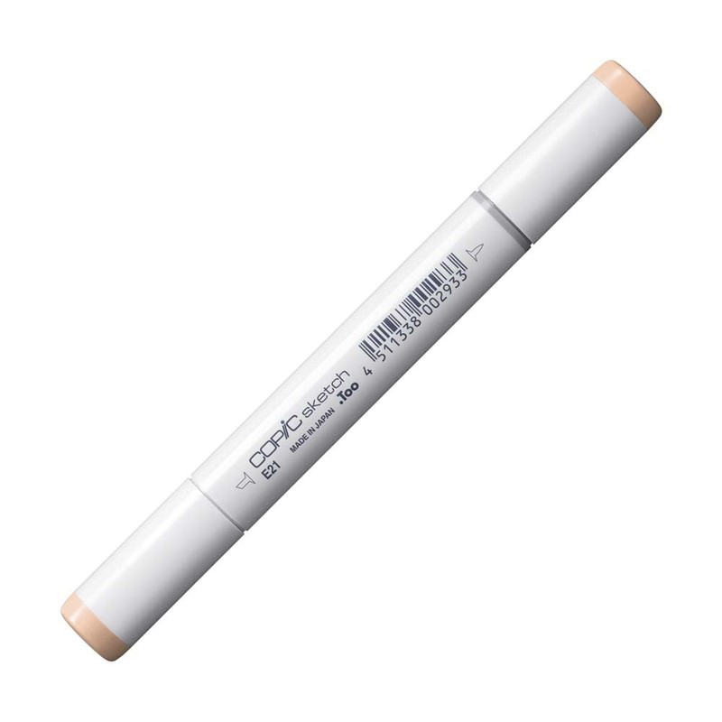 COPIC Sketch Coloured Marker Pen - (E-21) Soft Sun, For