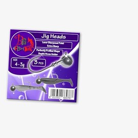 Jig Heads size 4 2g-6g SHARP Hooks Pike Drop Shot Perch Fishing Tackle Soft Lure (V03-3pcs size 4-3g [1/10oz] Big Fish Jig Heads)