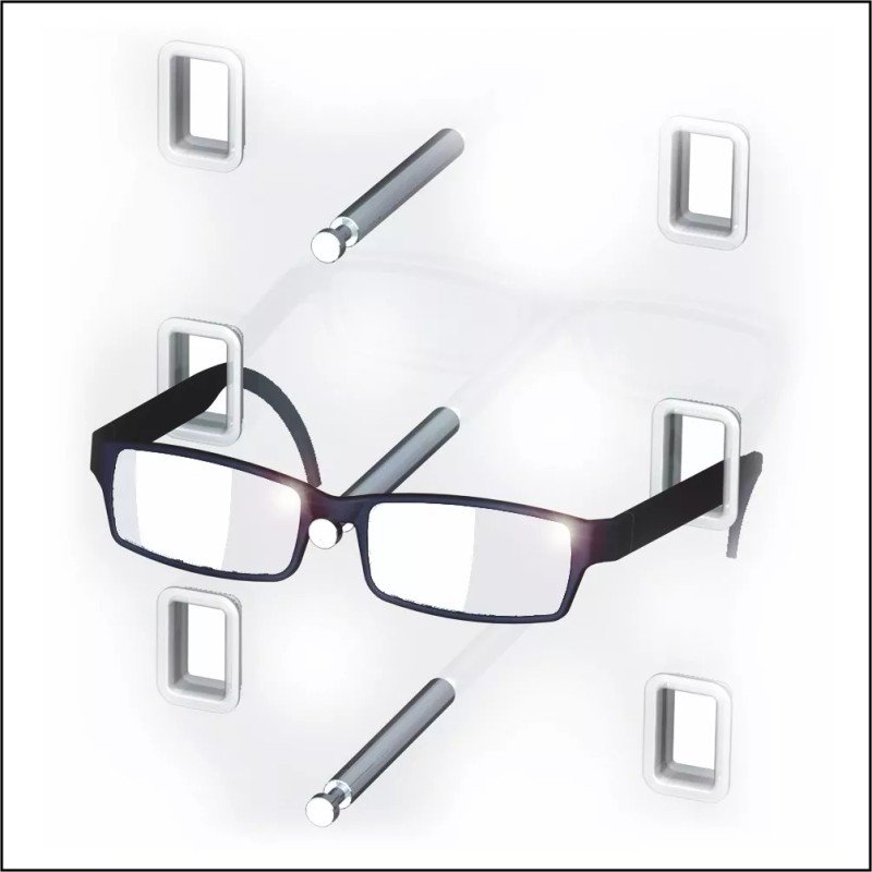 CNS Frame Displays Optical Display - Nickel plated steel peg