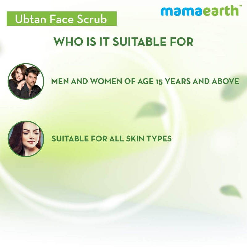 Mamaearth Ubtan Scrub For Face with Turmeric & Walnut for
