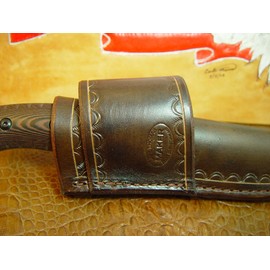 Leather Knife Sheath/Case Made To Fit Buck Selkirk 863