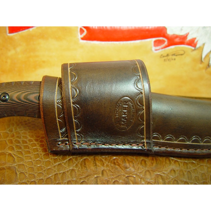 Leather Knife Sheath/Case Made To Fit Buck Selkirk 863
