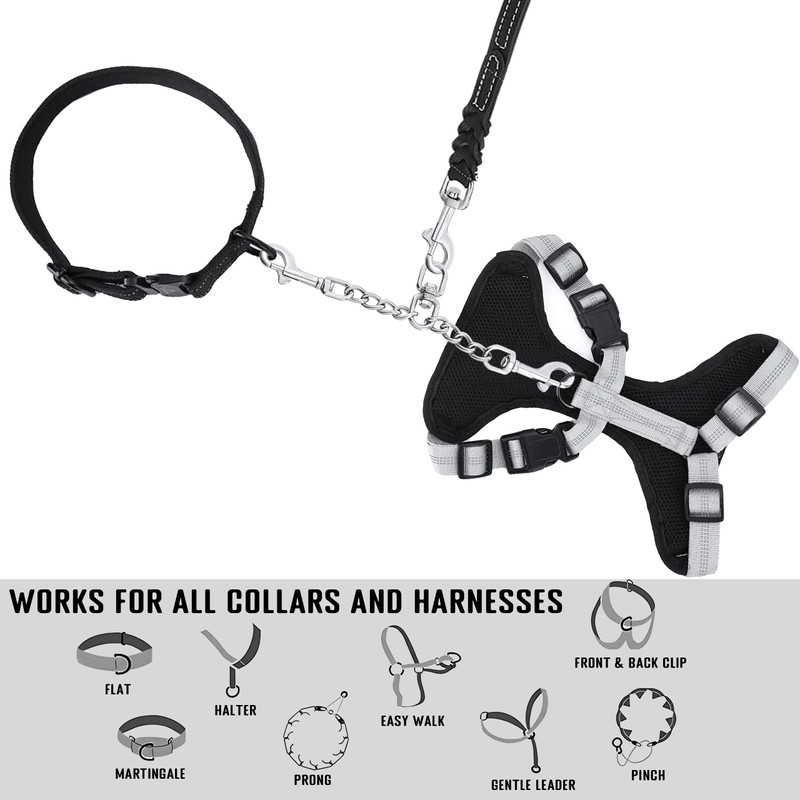 JIPIMON Prong Collar Safety Clip Stainless Steel Dog Safety Clip,