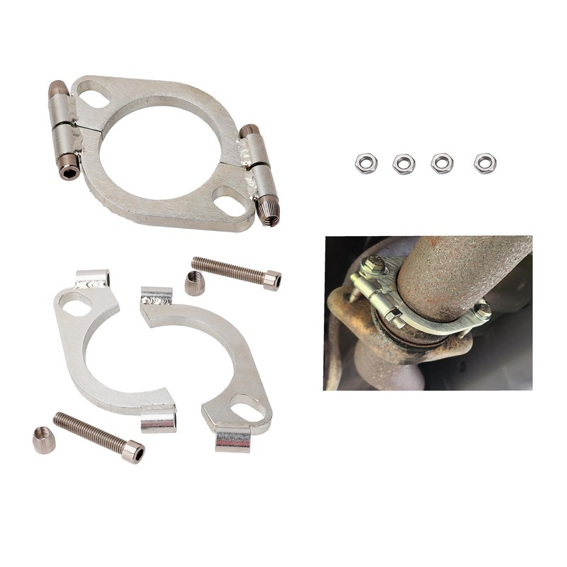 Jxsaboorle 2 Sets 2-1/2 Inch Split Exhaust Flange Repair Kit,2