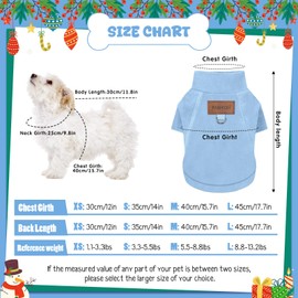 Sunnymove 5 Pcs Fleece Dogs Sweaters for Small Medium Large Puppy Cat Pet Winter Soft Warm Pullover Jumper Turtleneck Sweatshirt Clothes Apparel Outfit(L)