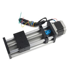 RATTMMOTOR EBX1605 500mm /19.69" CNC Linear Stage Actuator Double Optical Axis 1605 Ball Screw Linear Slide Rail CNC Linear Motion Rail Guide with Nema23 Stepper Motor 3A 1.2N.m for CNC Router Machine