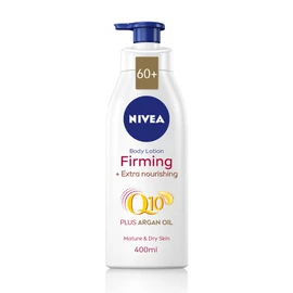 NIVEA Firming Body Lotion Q10 Plus Argan Oil (400 ml), Nourishing Firming Cream with Q10 and Argan Oil, NIVEA Moisturising Cream for Firm Skin, Pack of 1