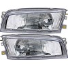 jpautowholesale For 1997-2002 Mitsubishi Mirage Headlight Halogen Set Driver and