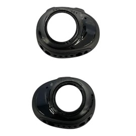 Same as OEM Replacement for Bose SoundSport Wireless Free Main Plastic Housing Shell Frame Top Rubber + Plastic [Left + Right Side] (Black) - Parts