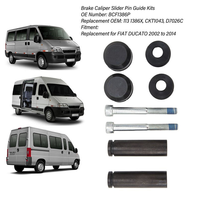 Brake Caliper Slider Pin Guide Kits D7026C Front Caliper Repair