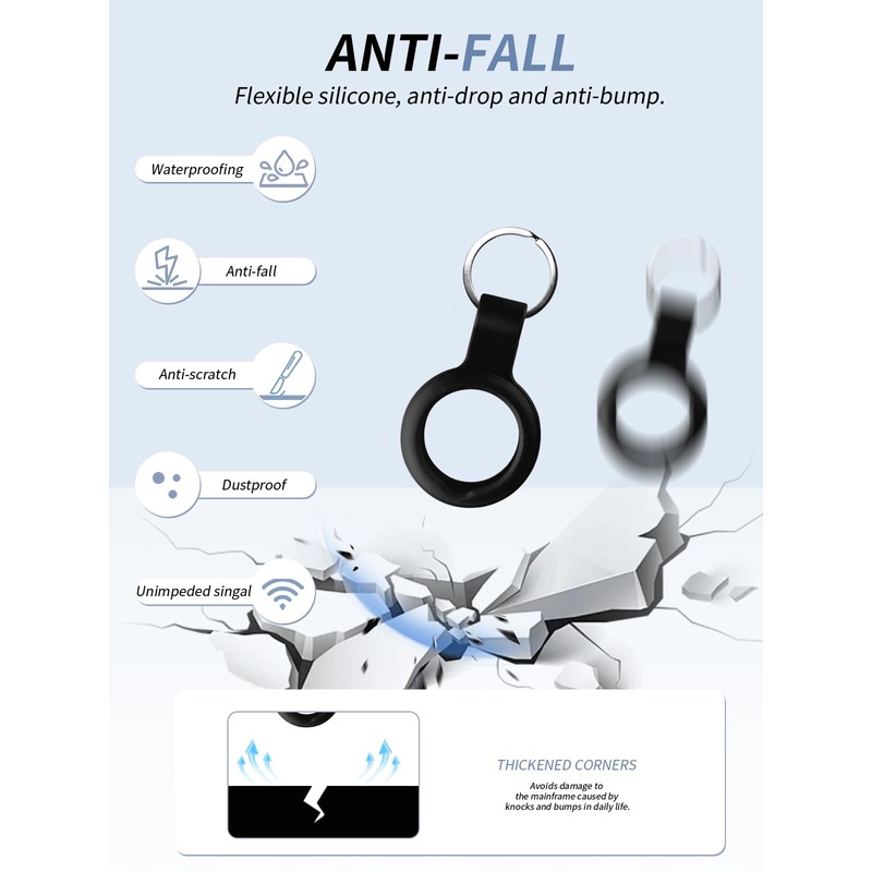 (5 Pack) Case for MiLi MiTag Smart Tag - Durable,