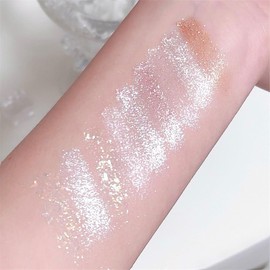 9 Colours Jutqut Glitter Eyeshadow Palette, Sparkling Eyeshadow Palette Shimmer, Cream Korean Make-Up Eyeshadow Palette, Silky Powder, Waterproof Eyeshadow Palette, High Pigmented for Women