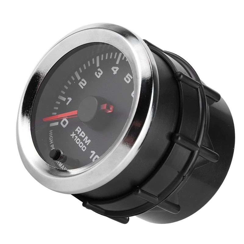 Speedometer, Qiilu Tachometer, 52 mm Universal Tachometer with Measuring Range