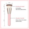 MSQ Foundation Brush Kabuki Make Up Brush Flat Top For