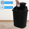 Minekkyes 10 Gallon Swing Top Garbage Can, Plastic Trash Can